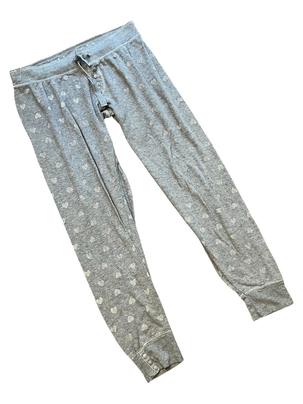 PJ Salvage Gray Heart Print Pajama Joggers
